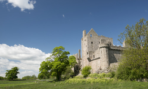 A general view of Craigmillar Castle, featuring one of Scotland’s oldest tower houses.