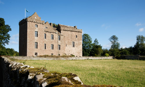 A general view of Huntingtower Castle.