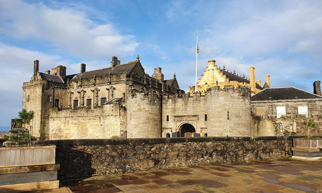 General view of the exterior of Stirling Castle