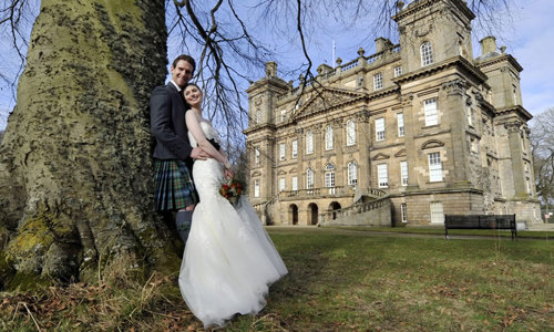 Bride & Groom at Duff House