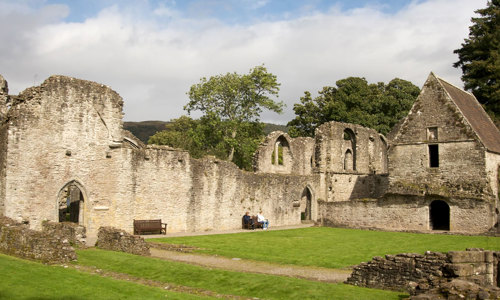 A general view of Inchmahome Priory.