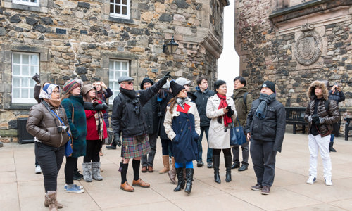 Group visit at Edinburgh Castle