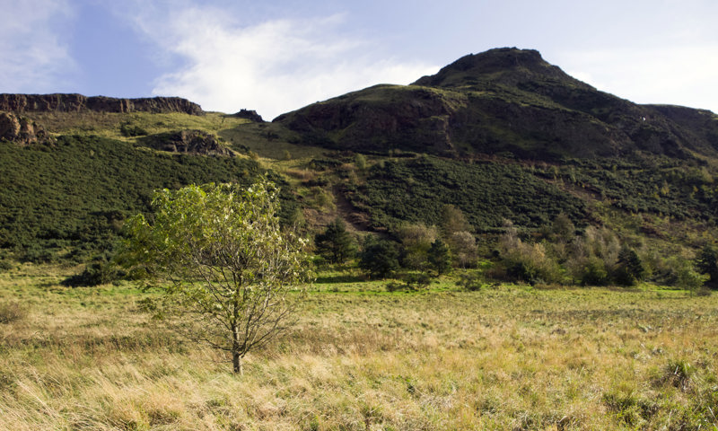 A general view of Arthurâs Seat, at Holyrood Park.