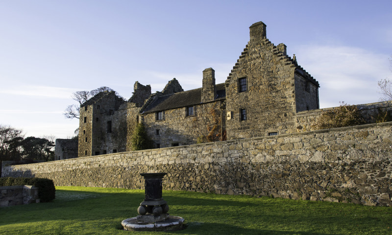 A general view of Aberdour Castle, taken from the terraced garden.
