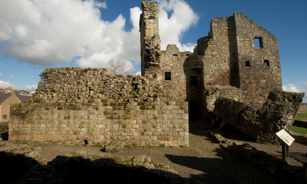 The oldest part of Aberdour Castle, dating to the 1100s.