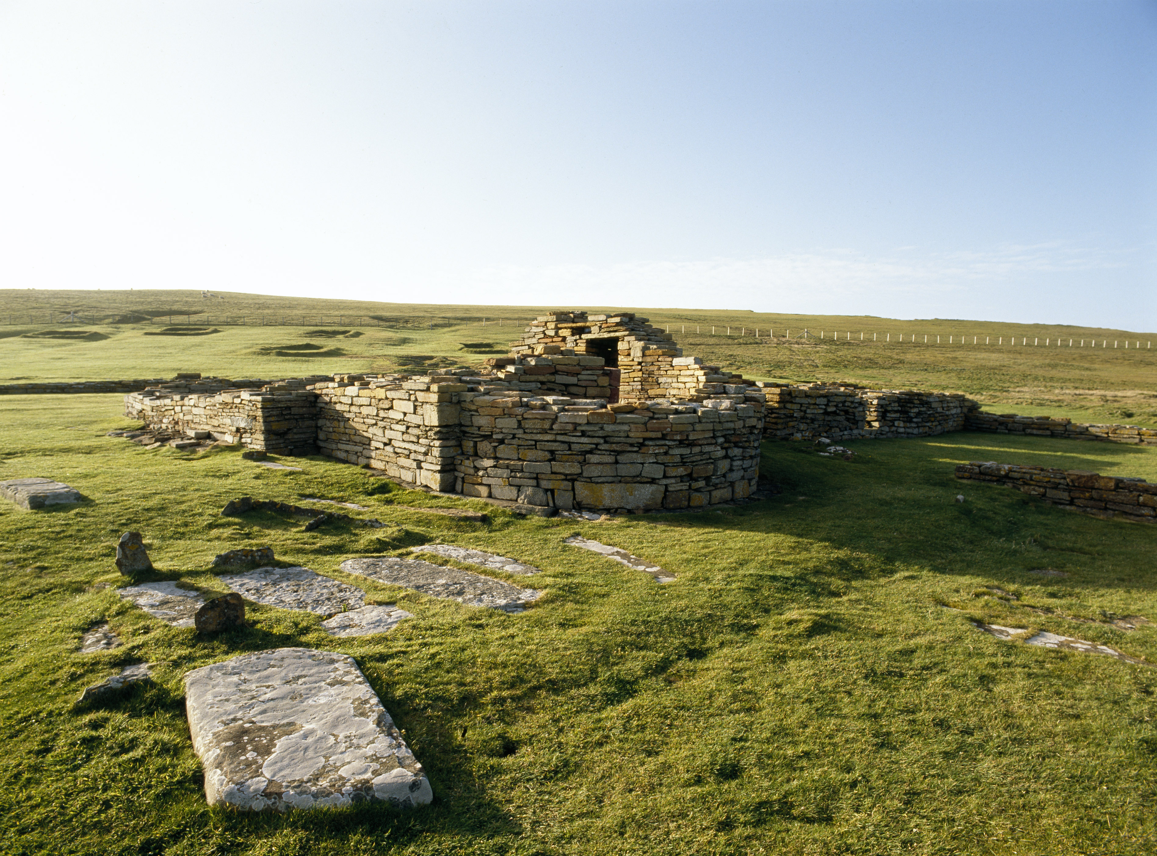 Remains of a Norse building at the Brough of Birsay.