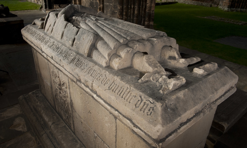 A tomb at Elgin Cathedral