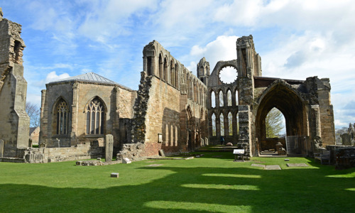 View of the remains of Elgin Cathedral