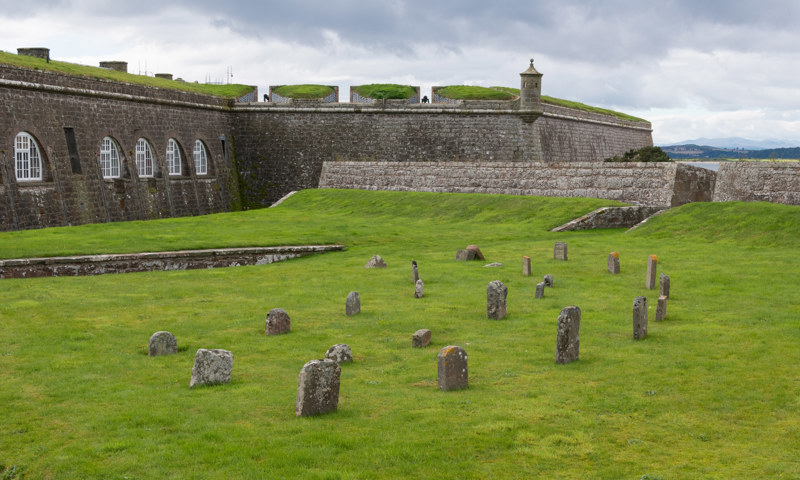 A view of the pets’ cemetery at Fort George.