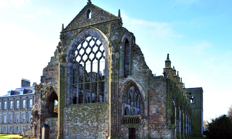 A general view of the west end of Holyrood Abbey.