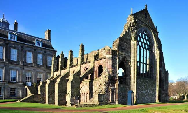 A general view of Holyrood Abbey and palace.