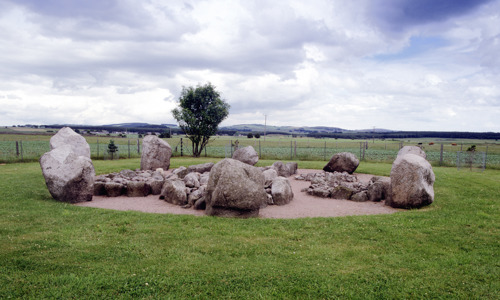 A small stone circle on a field