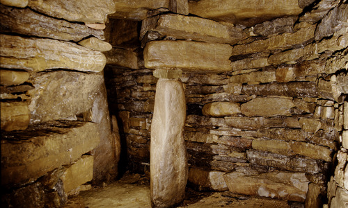 A view of the inside of an earth house