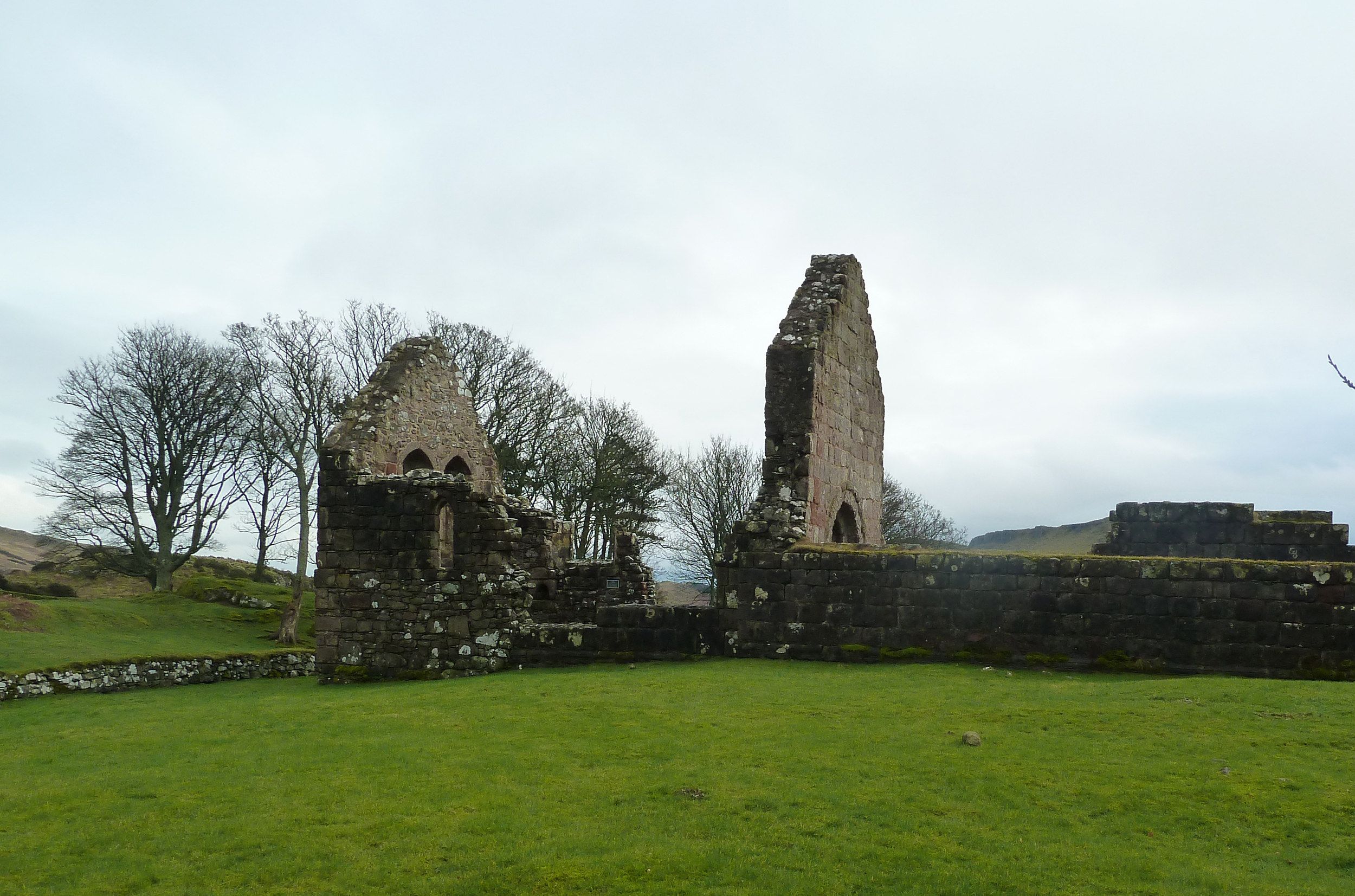 The roofless ruin of St Blane