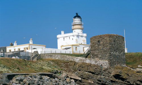 A general image of Kinnaird Head Lighthouse.