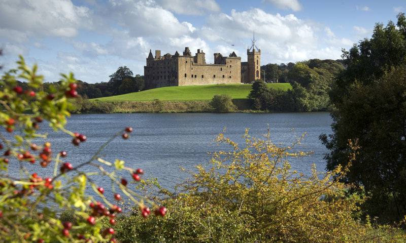 Linlithgow Castle from across the loch
