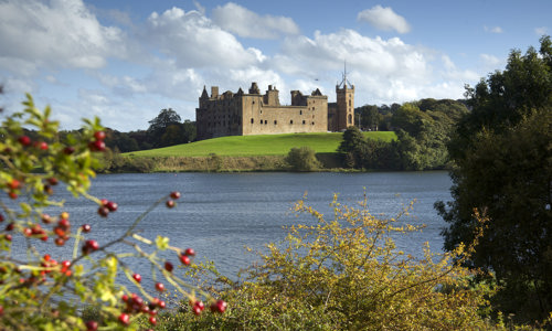 Linlithgow Castle from across the loch