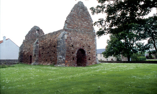 The ruined nave of St Martin