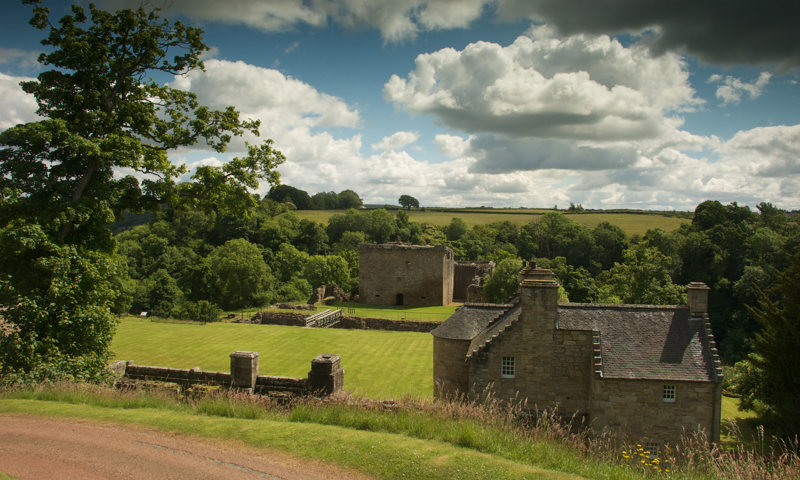 A general view of Craignethan Castle.