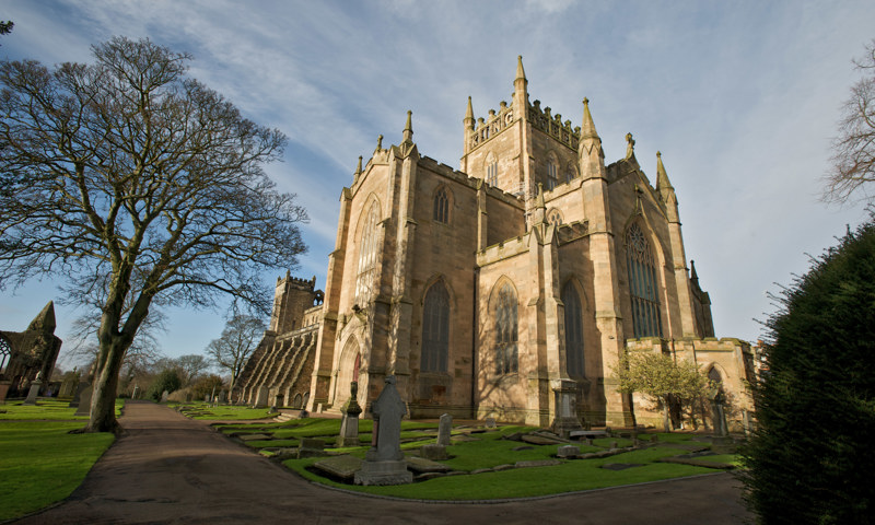 A general view of Dunfermline Abbey and Palace.