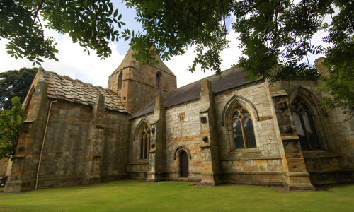 A general view of Seton Collegiate Church.