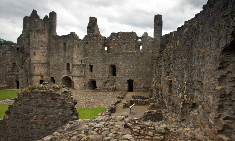 The courtyard at Balvenie Castle