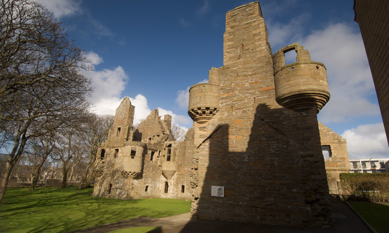 A general view of the walls and grounds of the Earl’s Palace in Kirkwall.