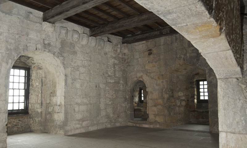 A view inside Castle Campbell.