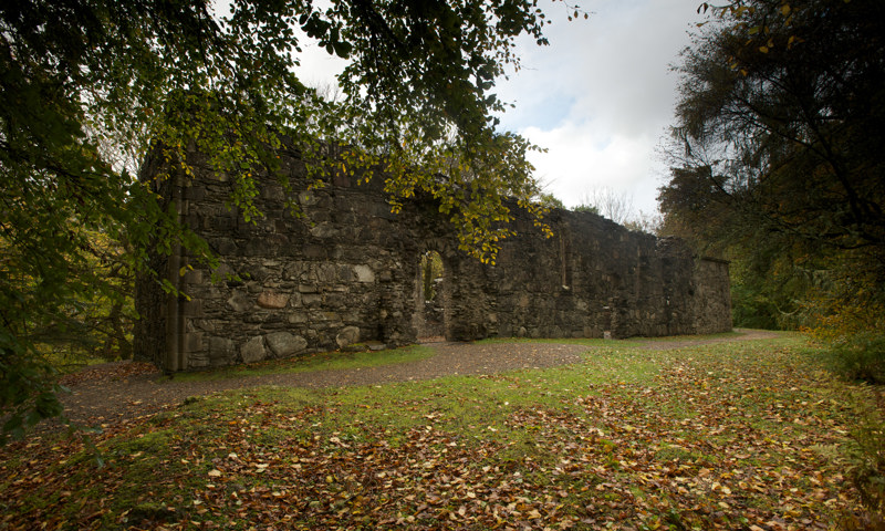 A general view of the exterior of Dunstaffnage Castle.