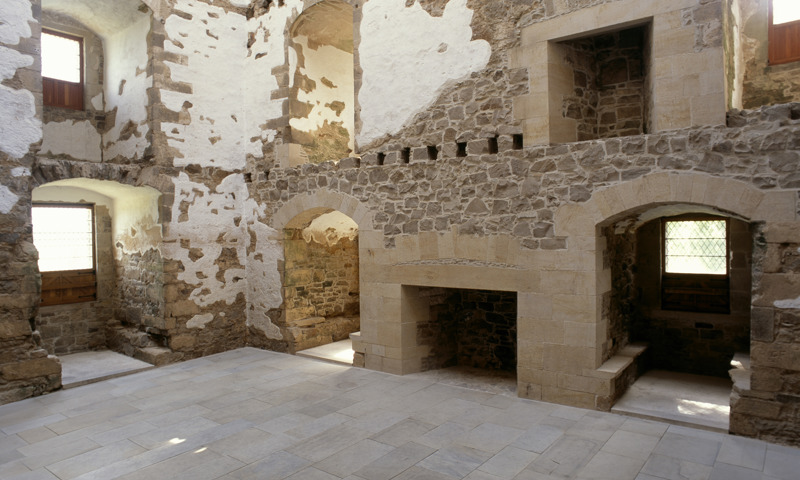 A view inside Spynie Palace.