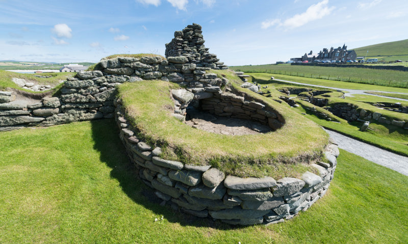 Part of the Bronze Age settlement at Jarlshof.