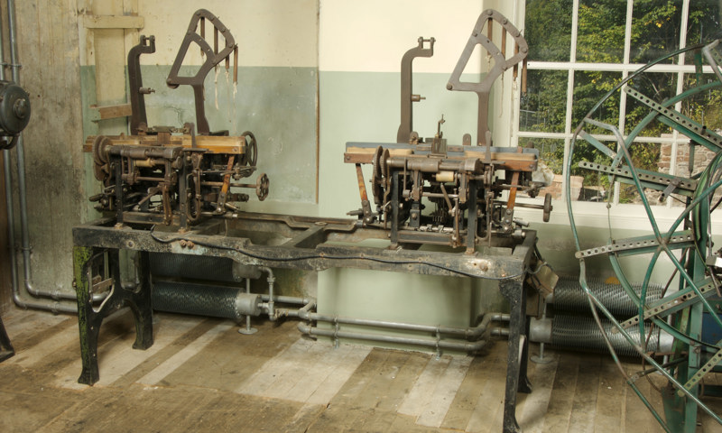 A view of a loom at Stanley Mills.