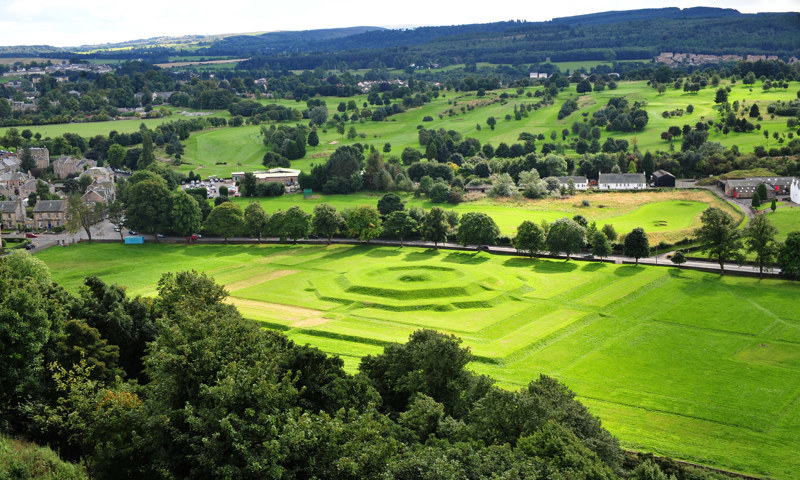 King’s Knot in Stirling, as seen from the castle.