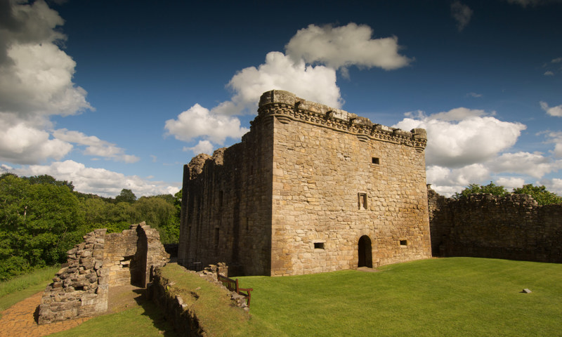 A view of Craignethan Castle.
