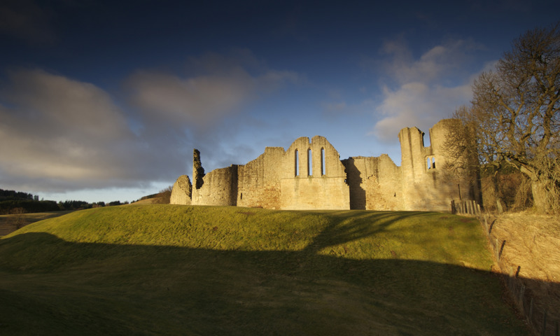 A general view of Kildrummy Castle.