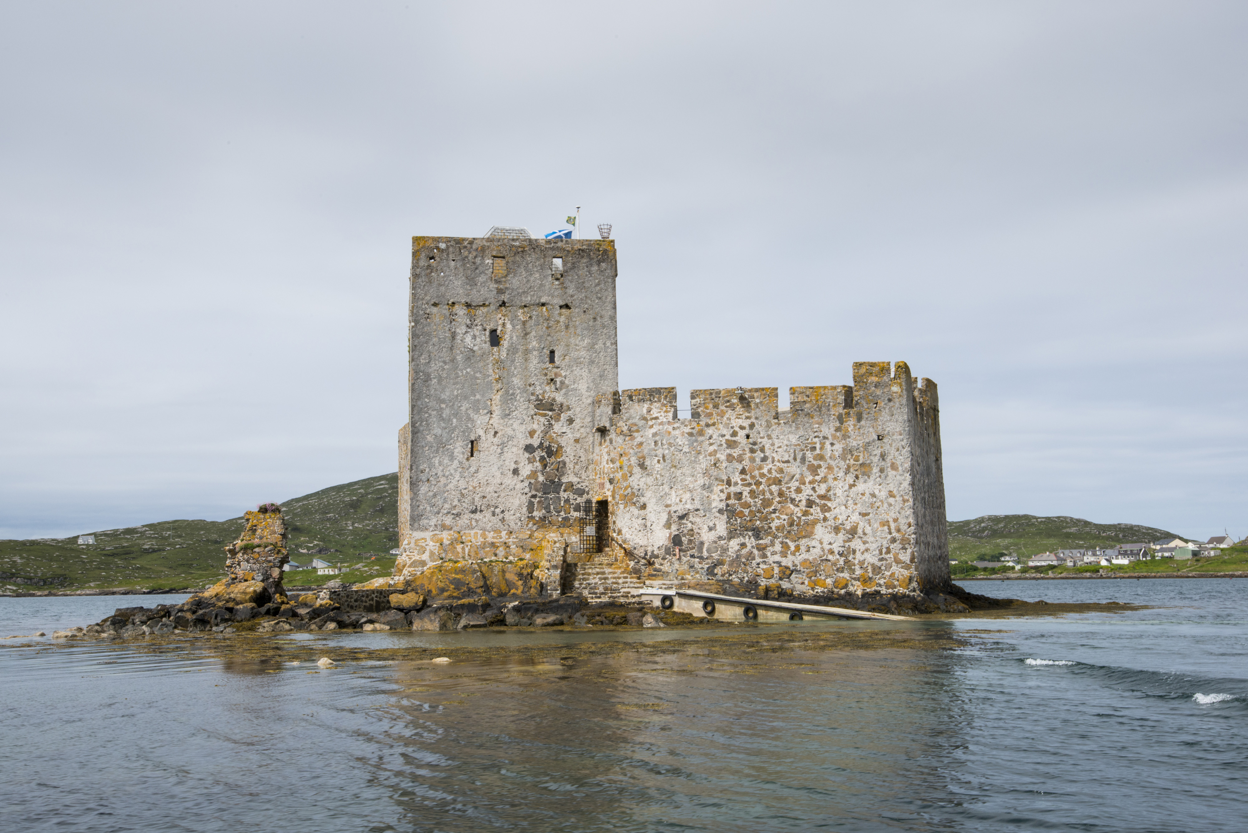 A general view of Kisimul Castle, on an island in Castle Bay, Barra.