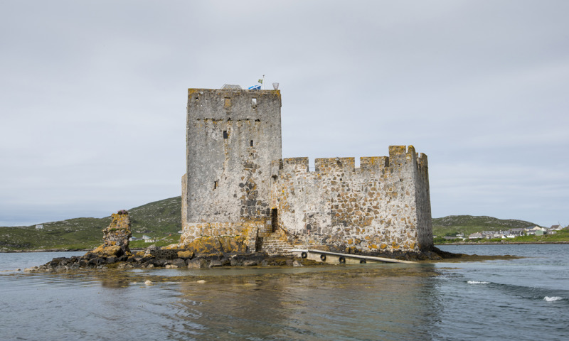 A general view of Kisimul Castle, on an island in Castle Bay, Barra.