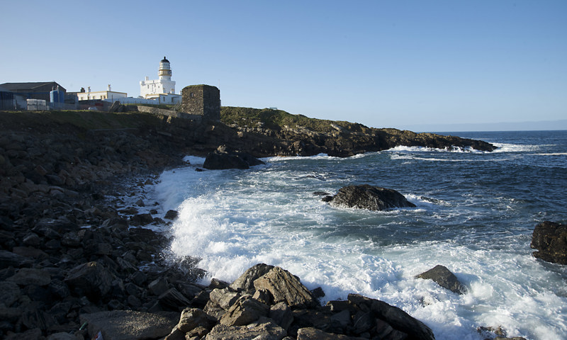 A general view of Kinnaird Head Lighthouse.