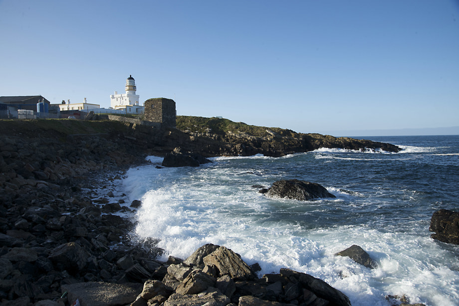 A general view of Kinnaird Head Lighthouse.