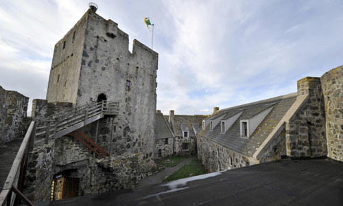 The courtyard and tower house at Kisimul Castle, which received refurbishment funding.