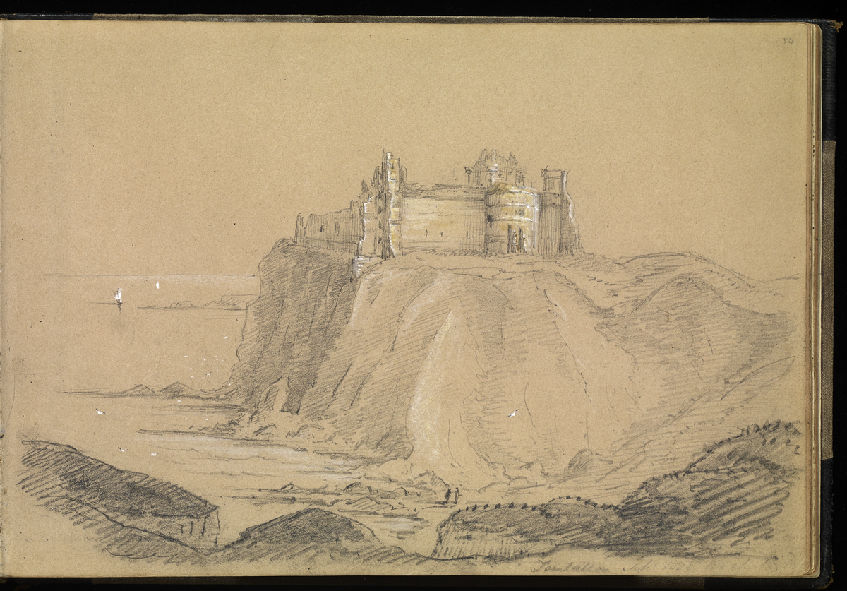 Drawing of Tantallon Castle