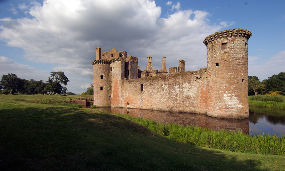 A general view of Caerlaverock Castle