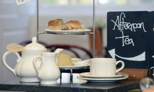 Tea, cakes and scones on offer for afternoon tea at Stirling Castle.