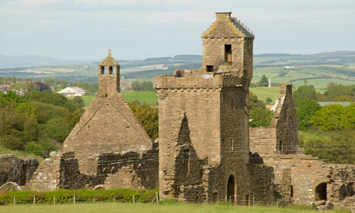 A general view of Crossraguel Abbey.