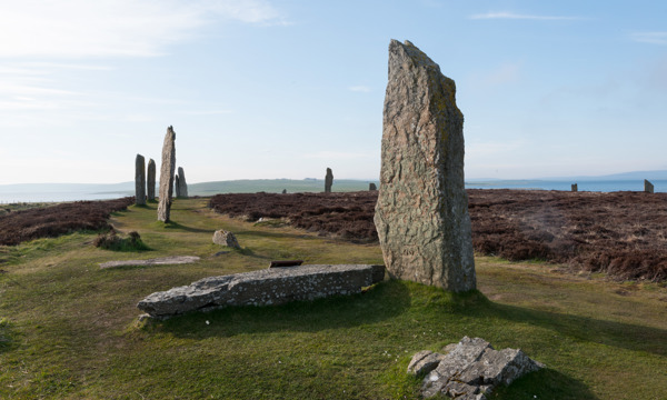 Part of the Ring of Brodgar Stone Circle and Henge in Orkney.