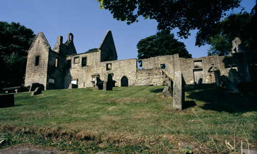 A general view of the remains of St Bridgets Kirk in Dalgety.