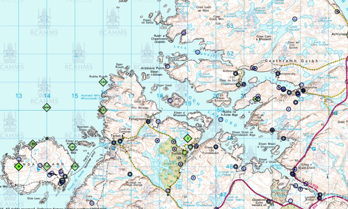 Map of Loch Laxford and surrounding area