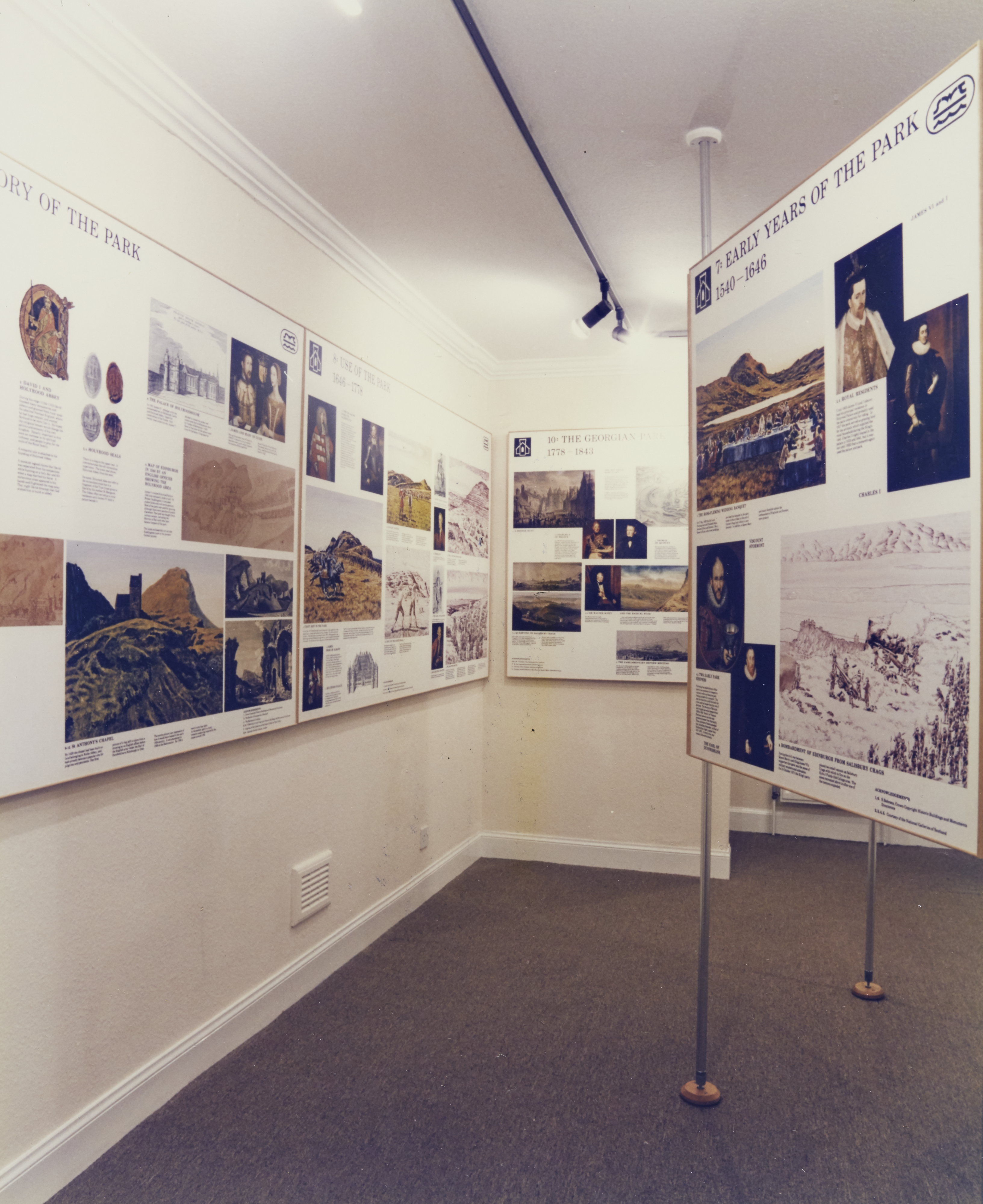 An old exhibition on Holyrood Park