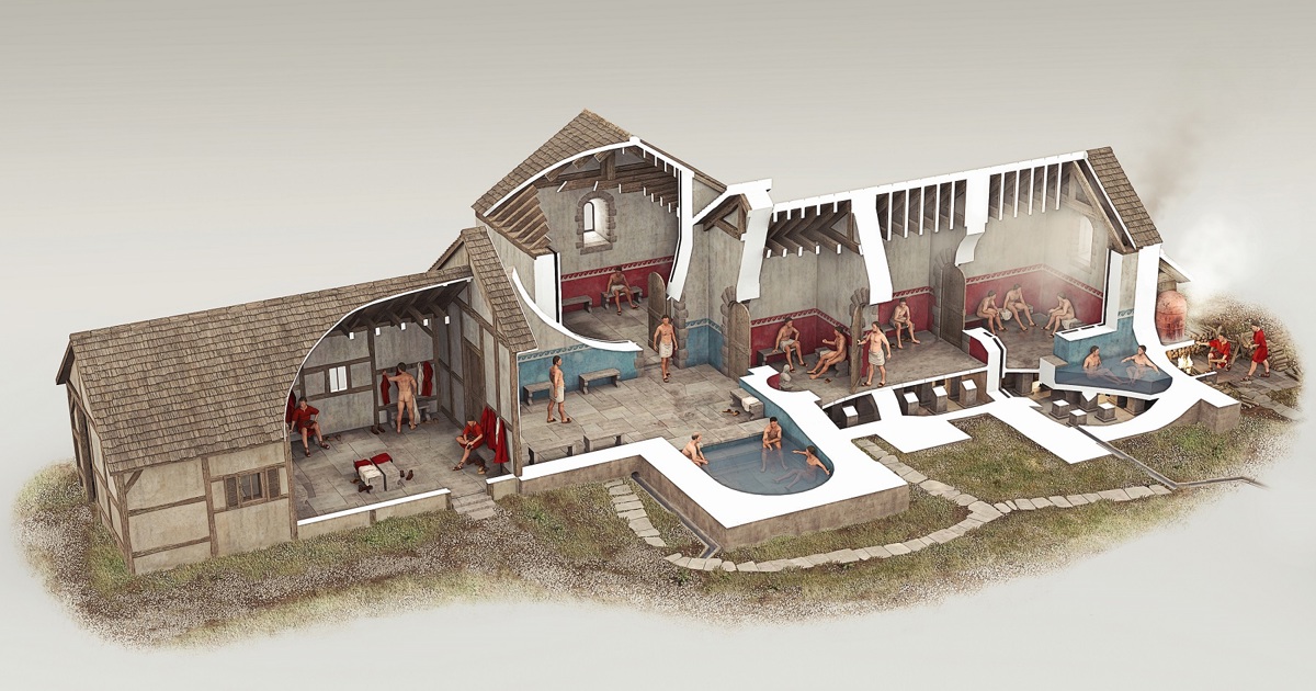 bearsden roman fort begins to give up