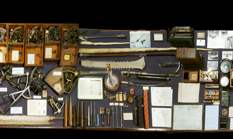 Some of the maritime memorabilia from Trinity House